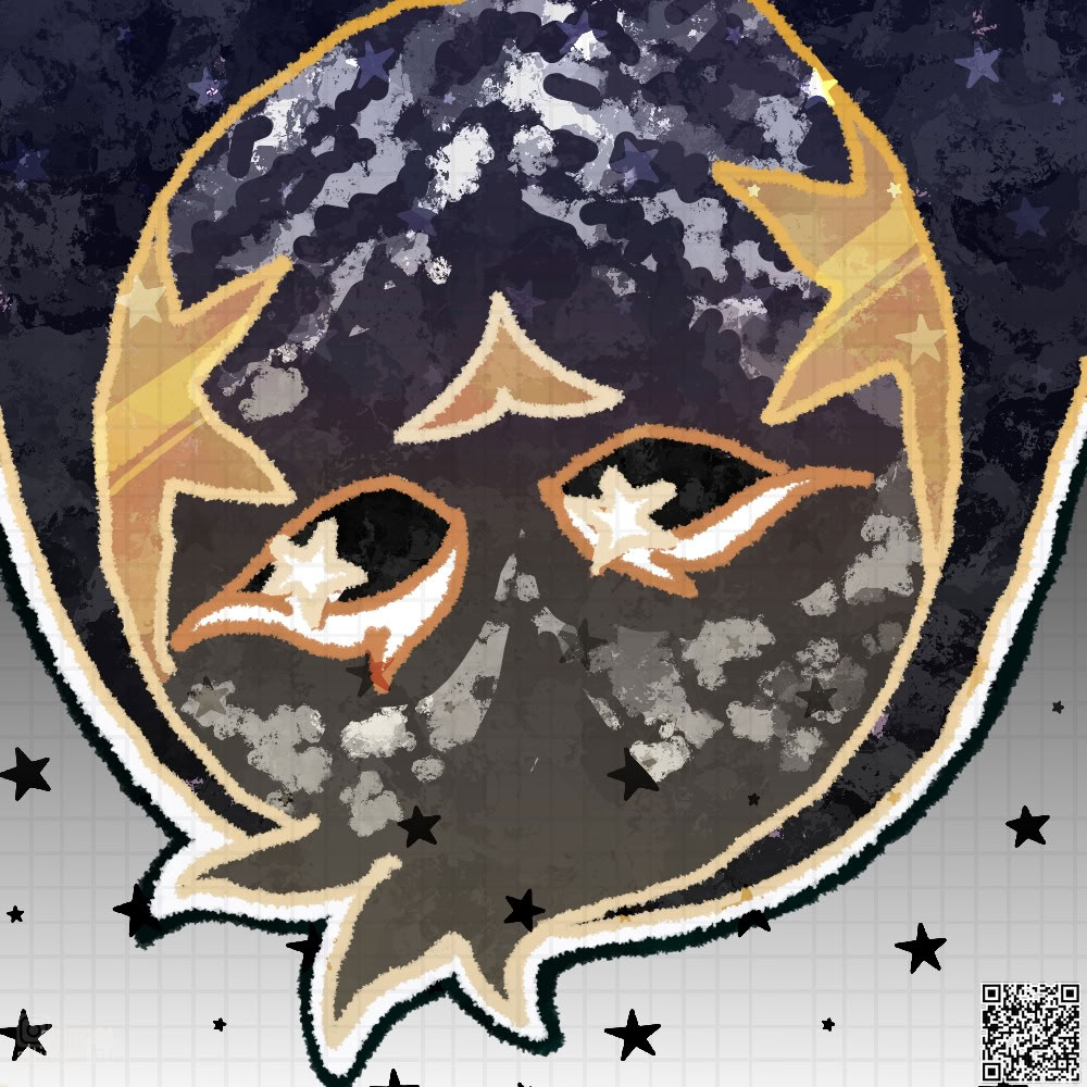 Abstract head artwork of an anthro character with subject